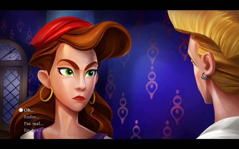 animated character dialogue scene