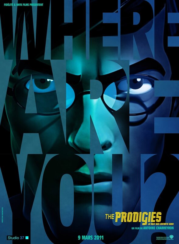 Animated Character Face — Blue