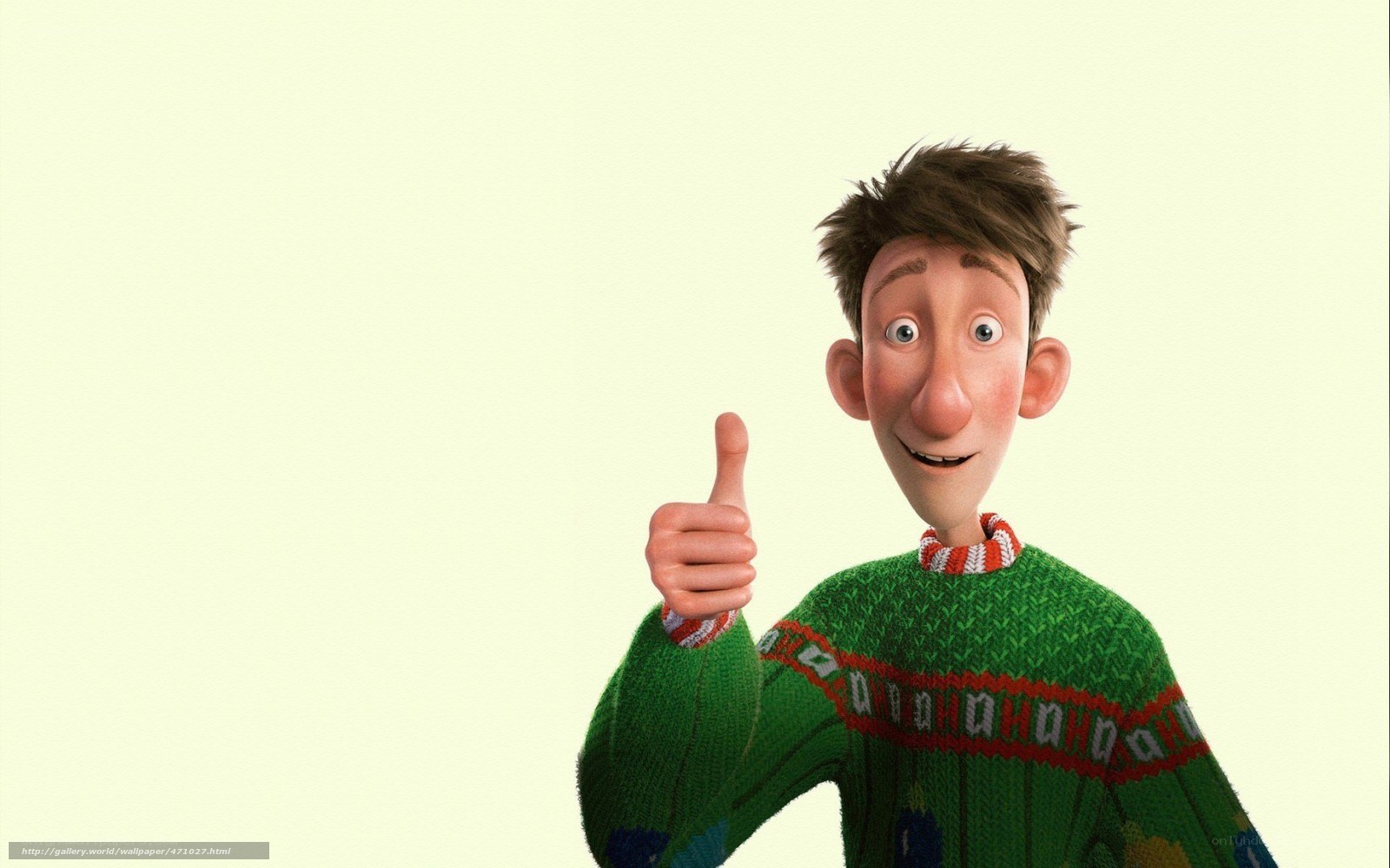 animated character giving thumbs up