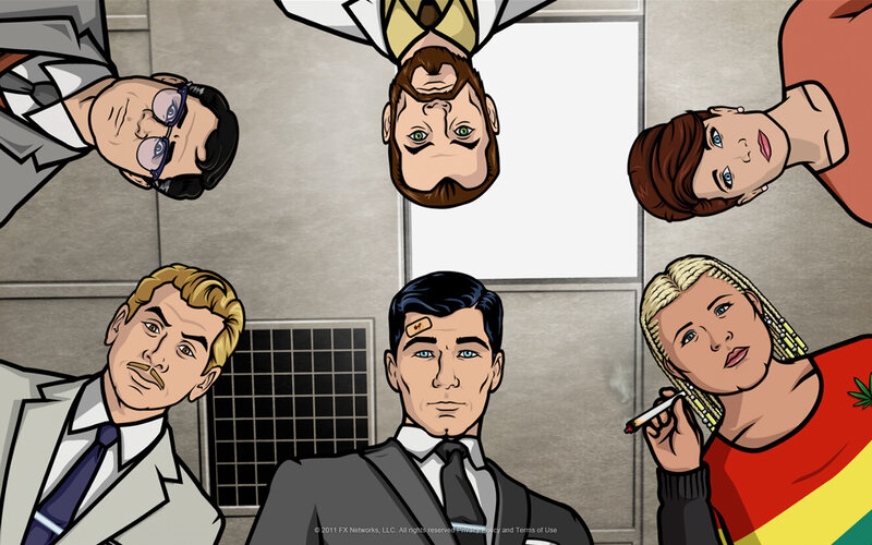 animated character group portrait