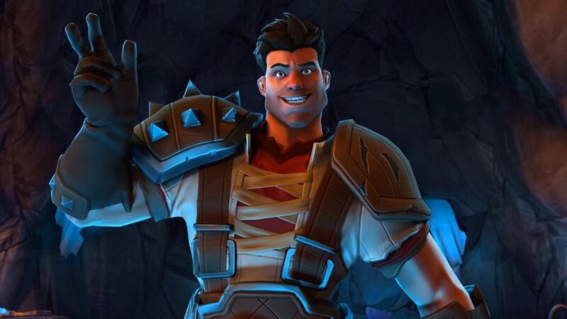 animated character in armor