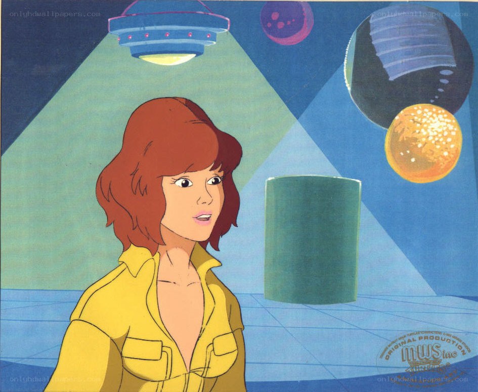 animated character in futuristic setting