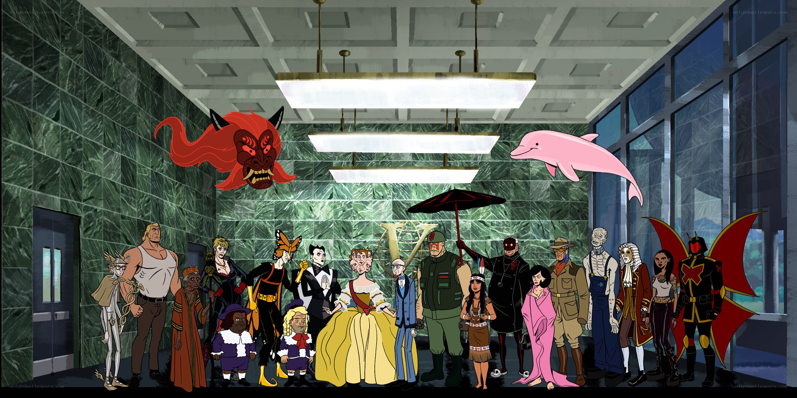 animated character lineup