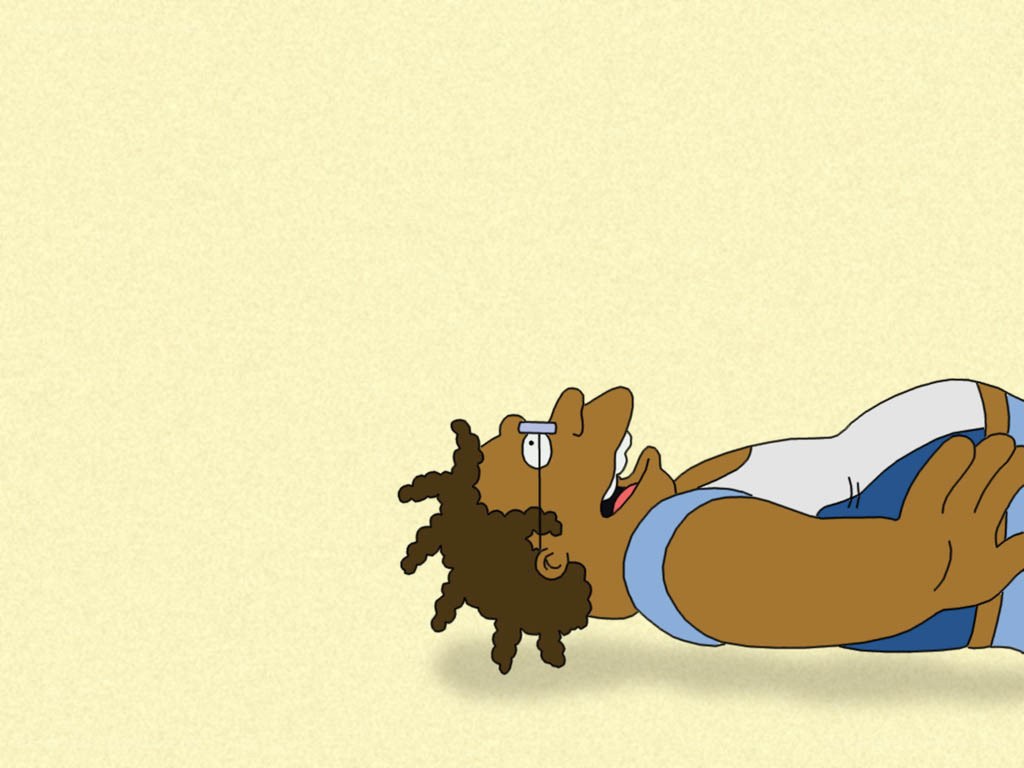 animated character lying down
