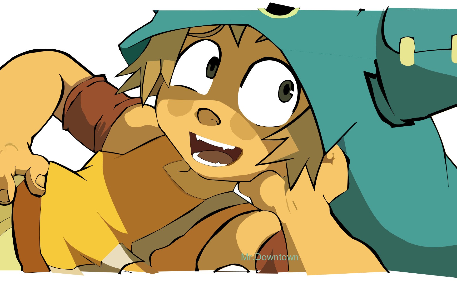 animated character smiling