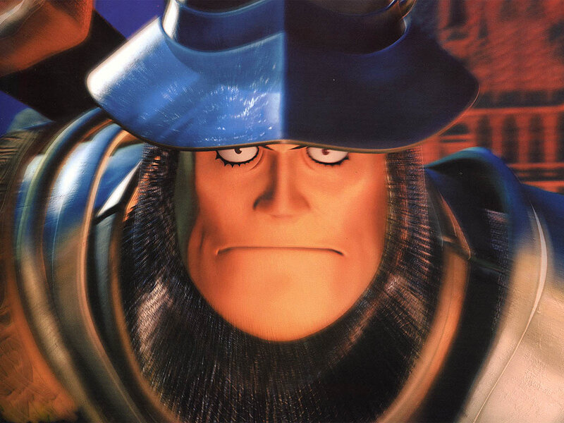 animated character with blue hat