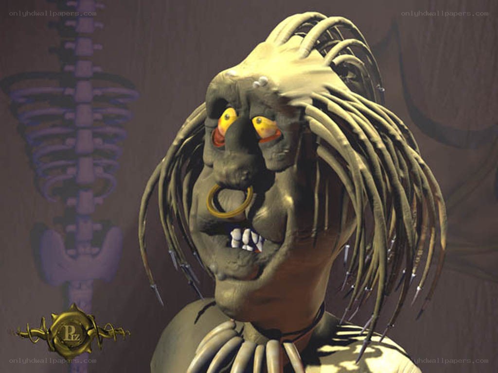 animated character with dreadlocks