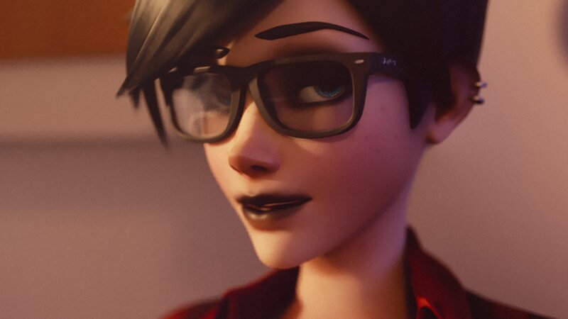 Animated Character with Glasses