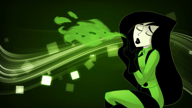 Animated Character with Green Energy