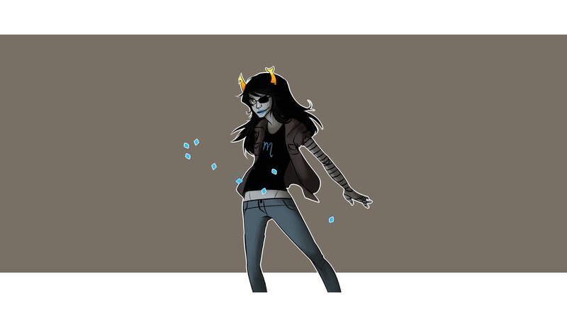 Animated Character with Horns — Brown