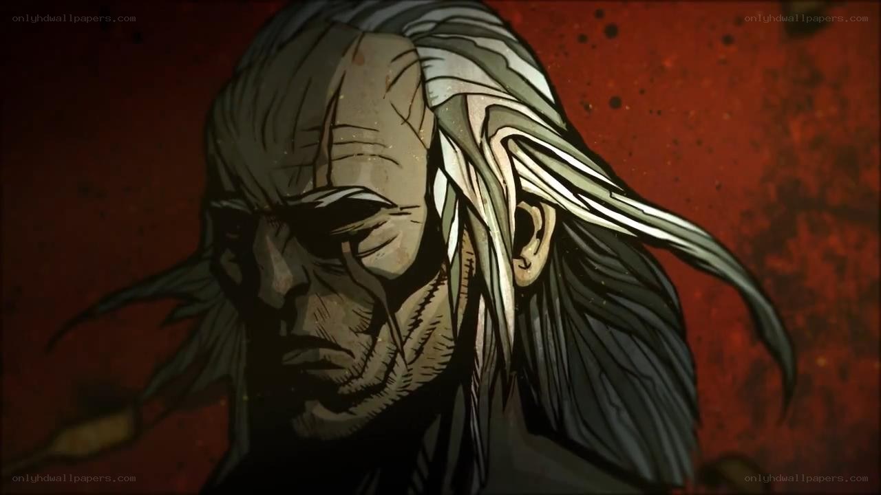 animated character with long hair