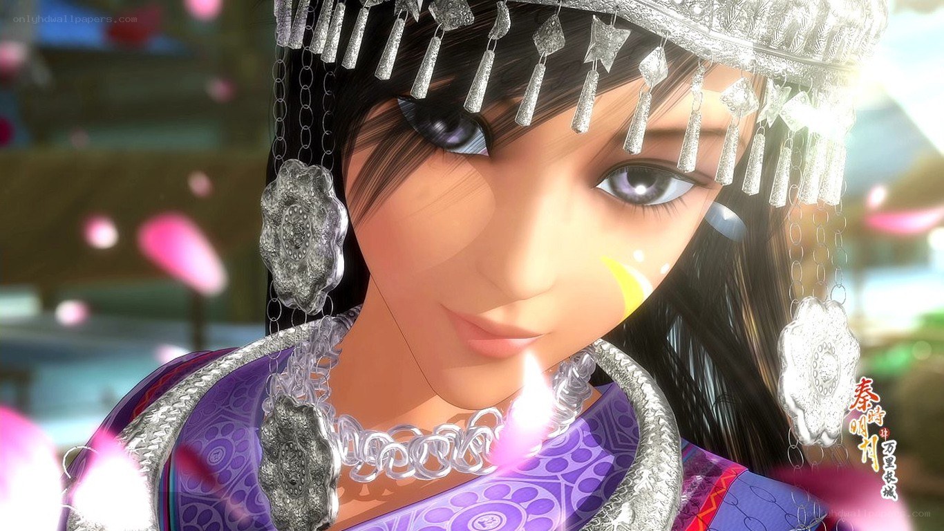 animated character with silver jewelry