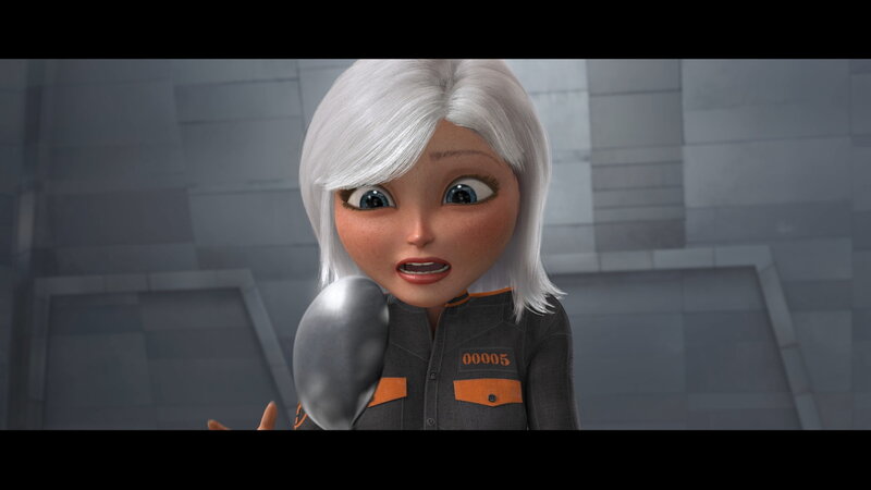 animated character with white hair