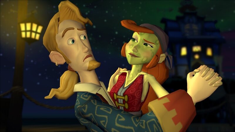 Animated characters at night