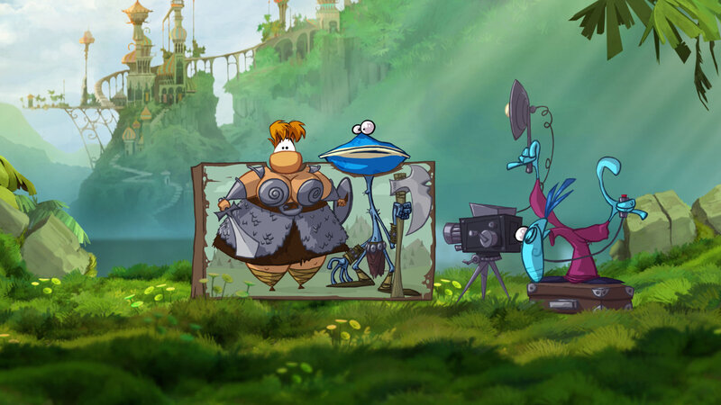 animated characters in a fantasy landscape