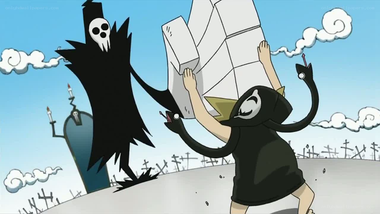 animated characters in a graveyard