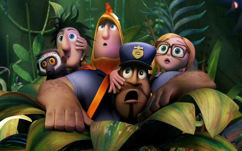 Animated Characters in Jungle — Green