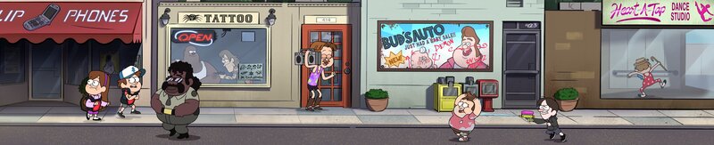 Animated Characters on Street