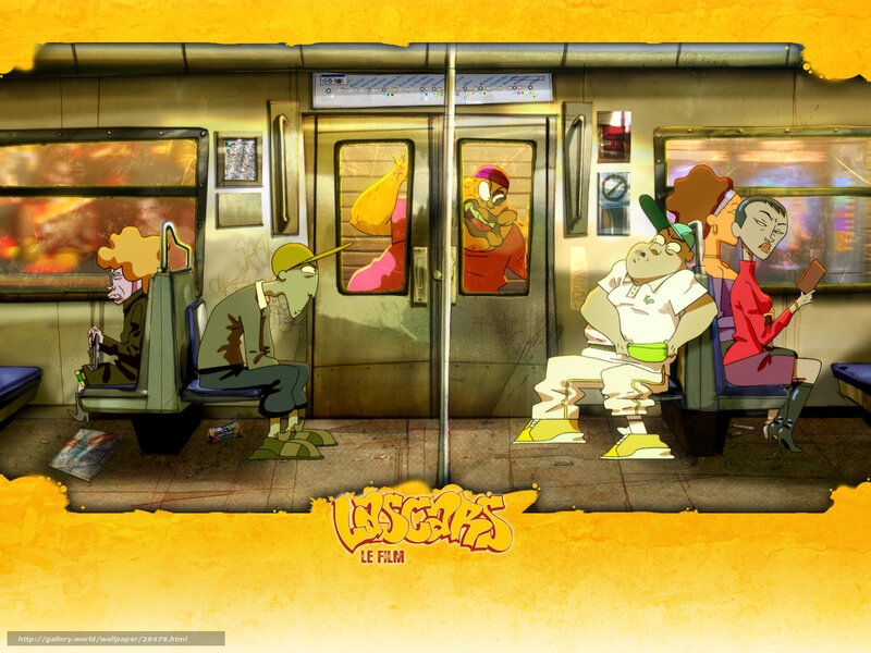 Animated Characters on Subway