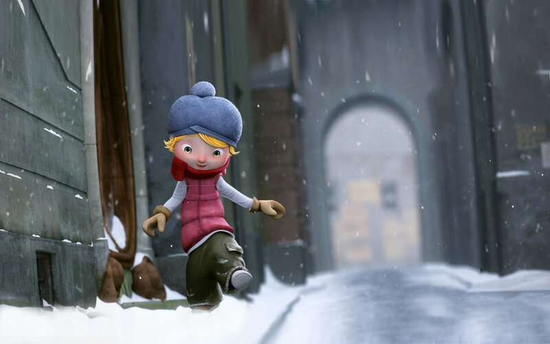 Animated Child in Snow