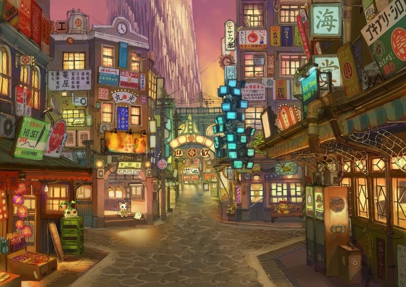 Animated City Street