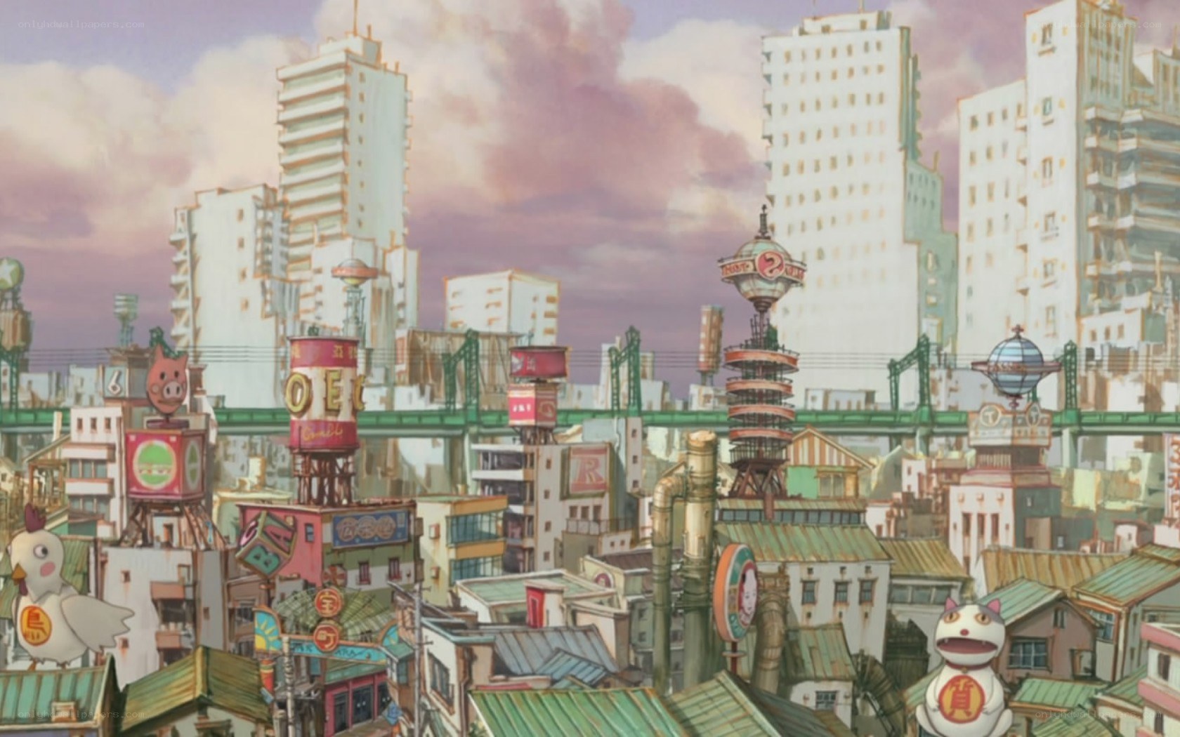 animated cityscape scene