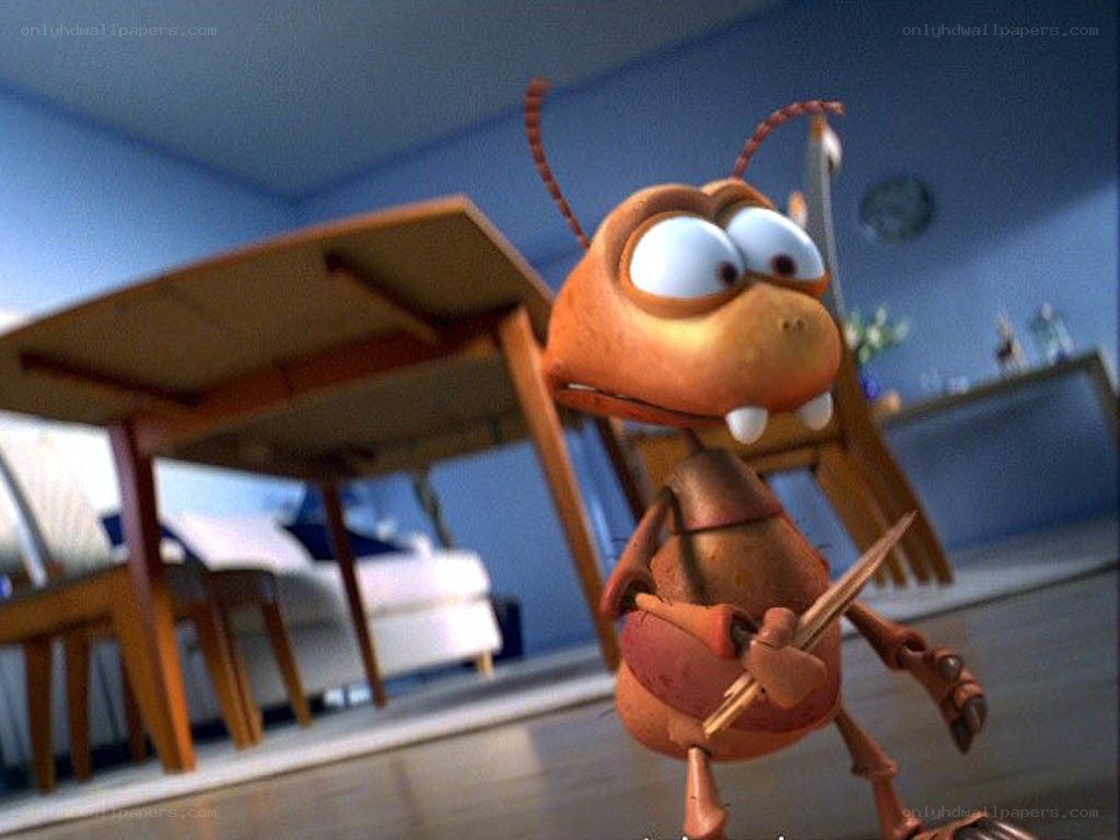 animated cockroach character