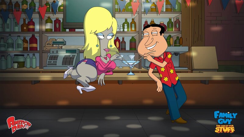 Animated Couple at Bar