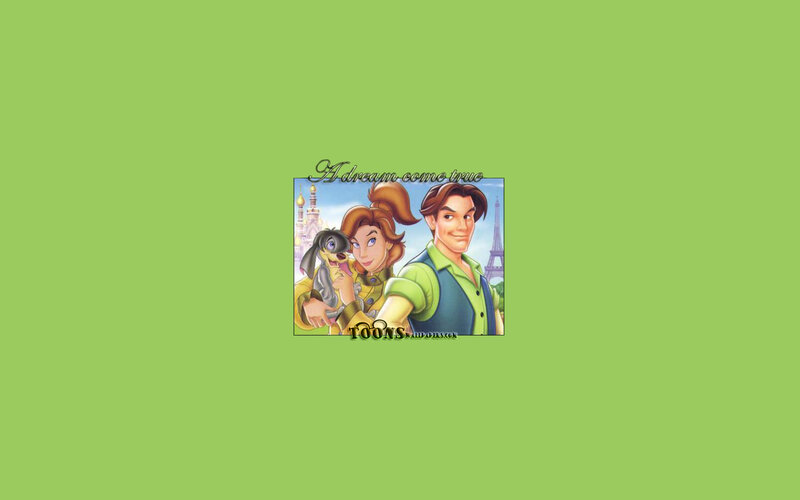 Animated Couple with Dog