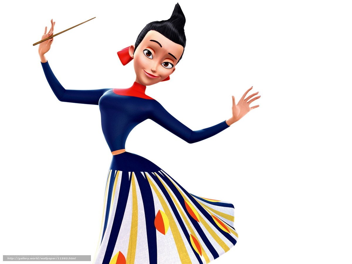 animated dancer with baton