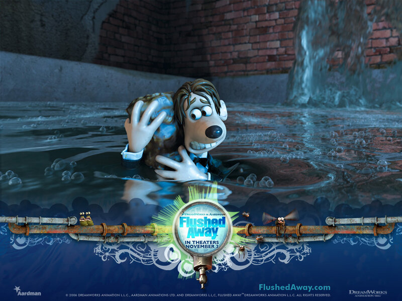 Animated Dog in Water