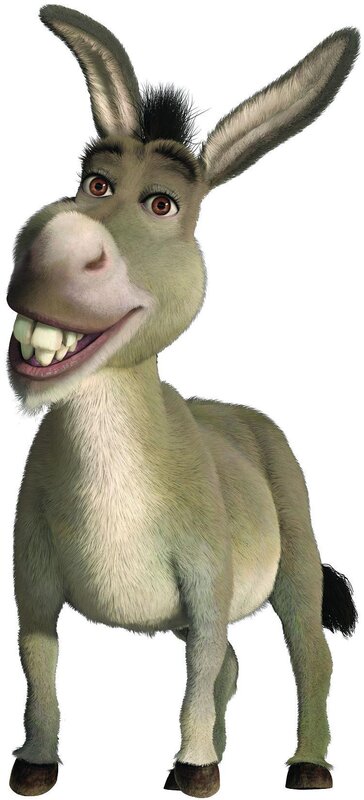 Animated Donkey Character — Gray
