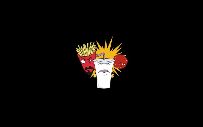 Animated Fast Food Items — Black