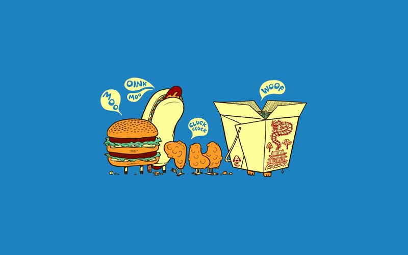 Animated Food Characters — Blue, Playful