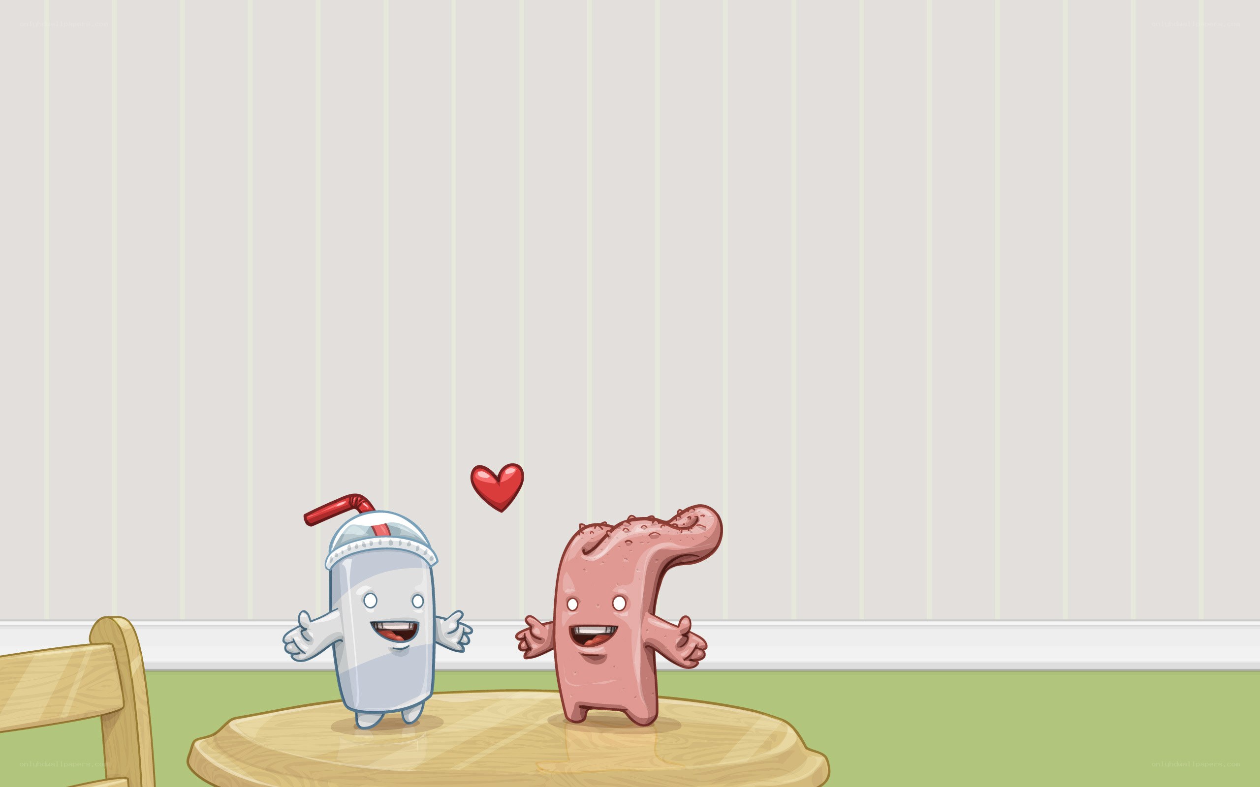 animated food friends