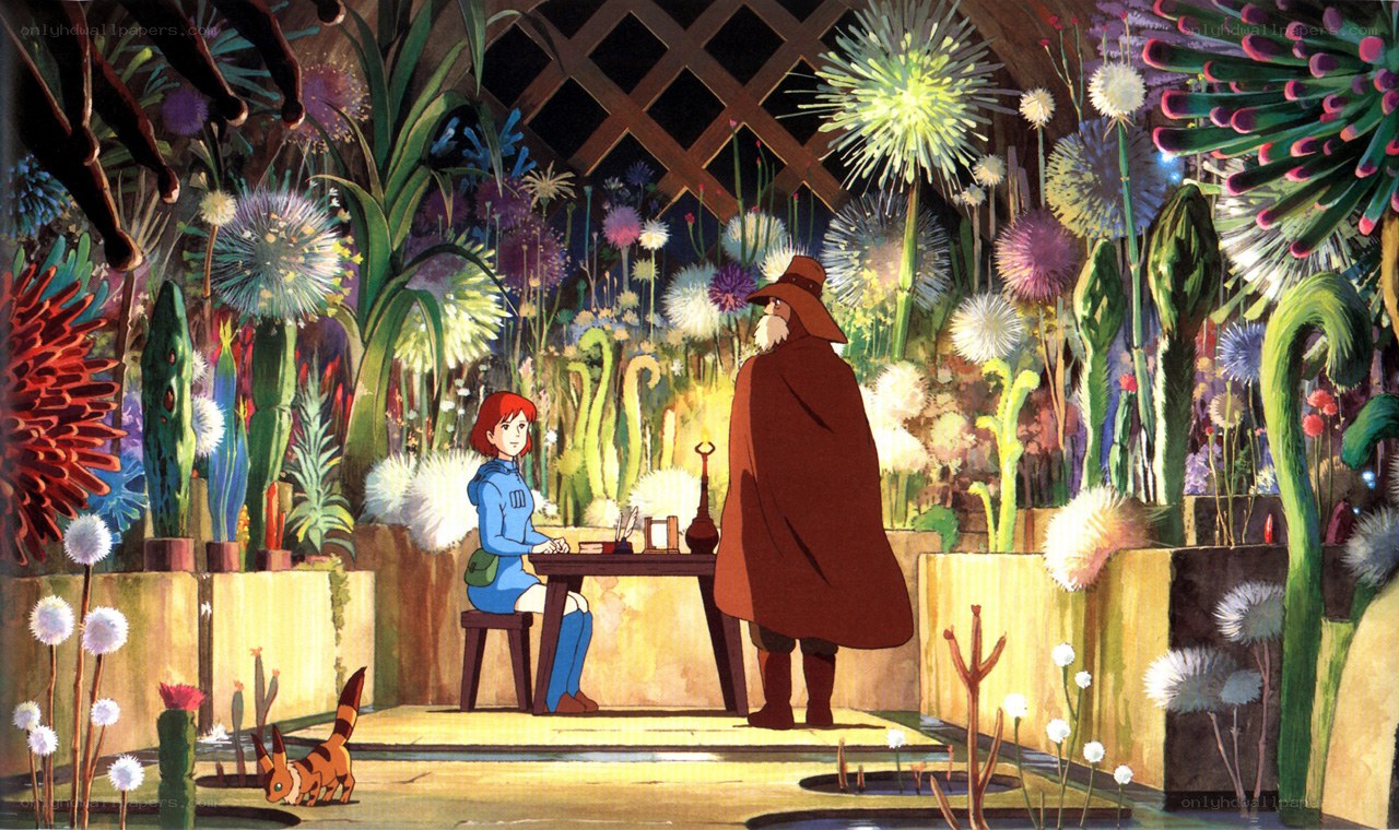 animated garden scene