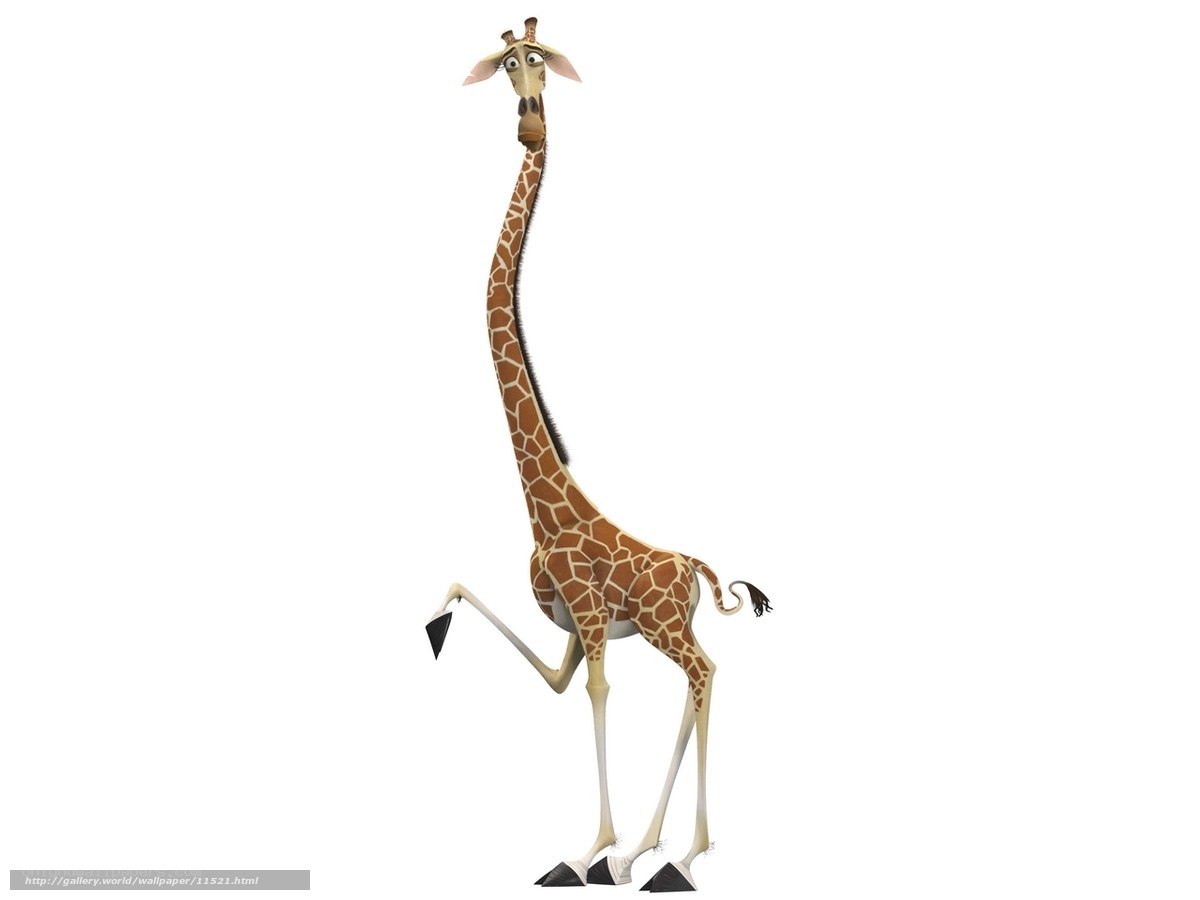 Animated giraffe character