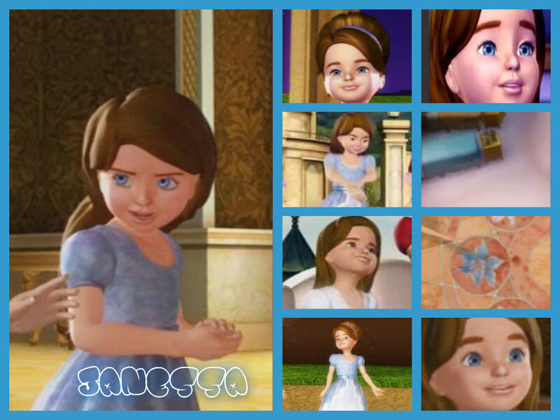 Animated Girl Character — Blue