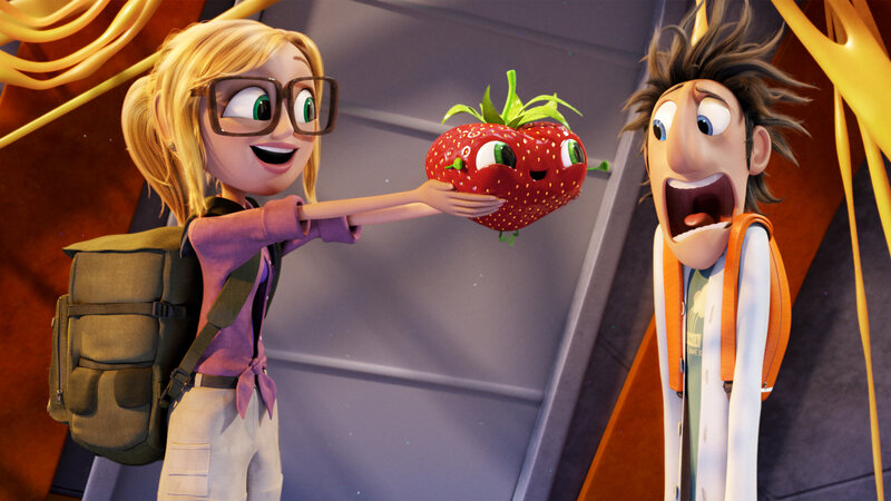 Animated Girl Holding Strawberry
