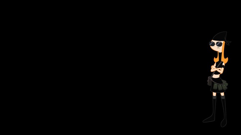 Animated Girl in Black Outfit