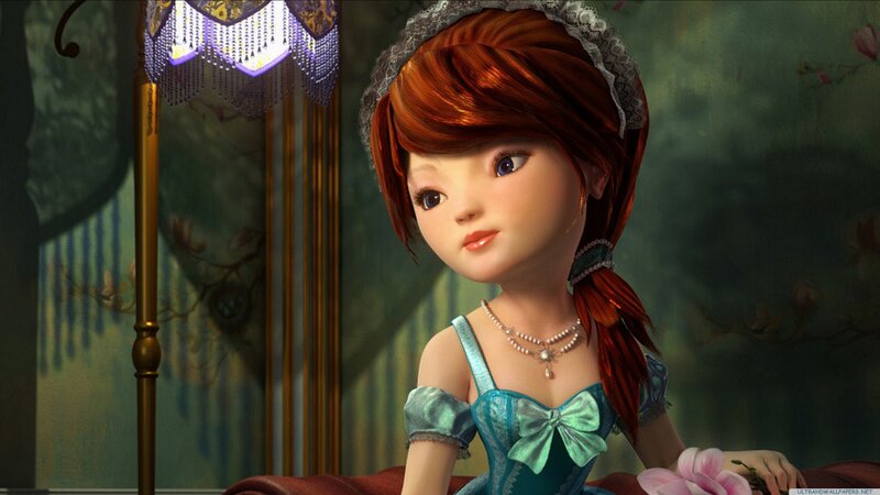 Animated Girl in Dress