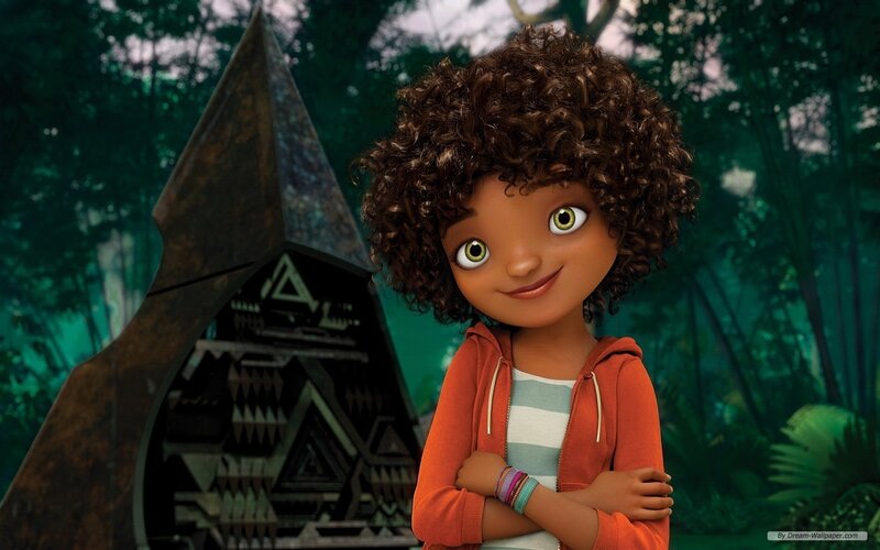 Animated Girl in Forest