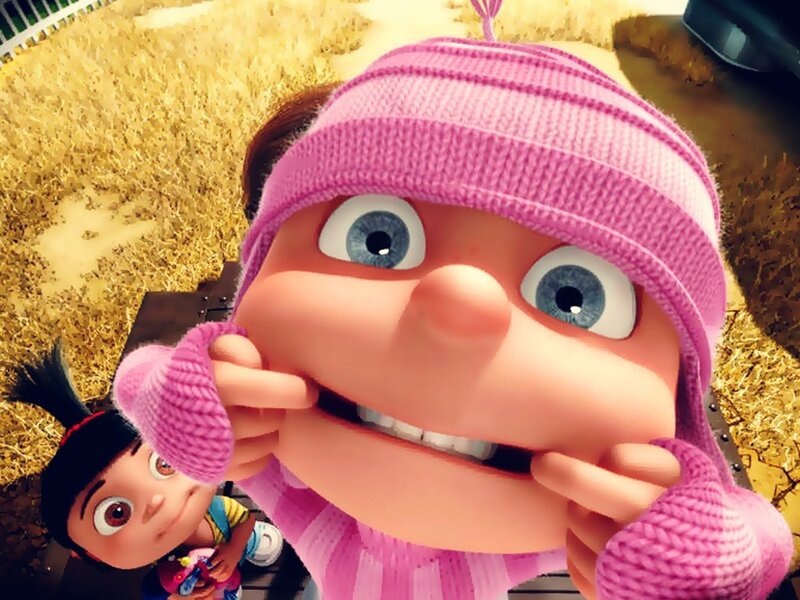 Animated Girl in Pink Hat