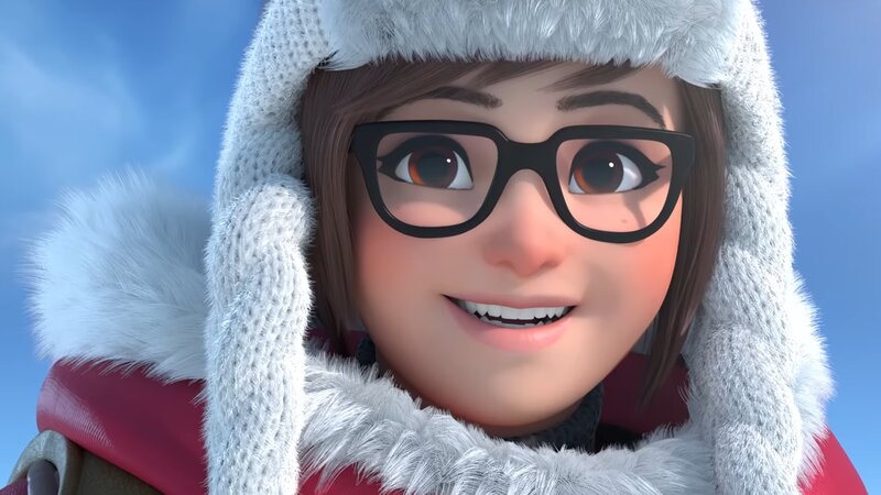 Animated Girl in Winter Coat
