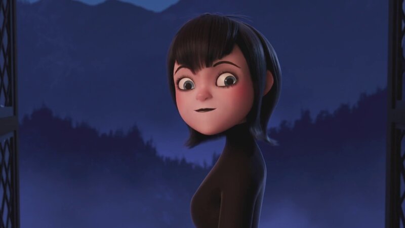 Animated Girl with Dark Hair