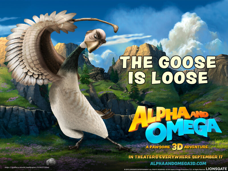 Animated Goose in Landscape
