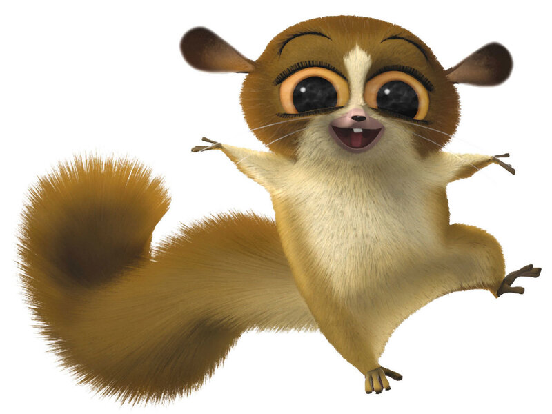 animated lemur character