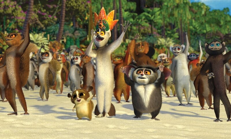 animated lemurs dancing