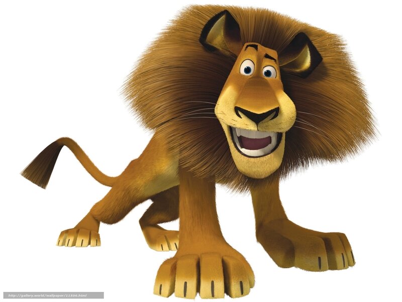 Animated lion character