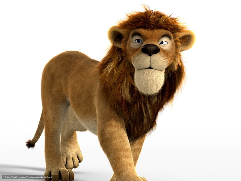 Animated Lion Standing